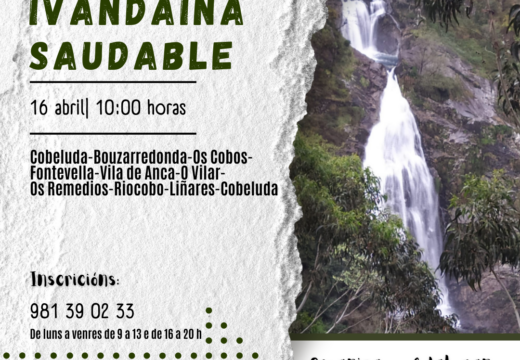 O Concello abre inscricións na IV Andaina Saudable Paso a Paso por Neda